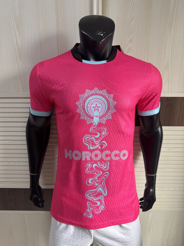 25-26 Morocco Pink Player Version Soccer Jersey
