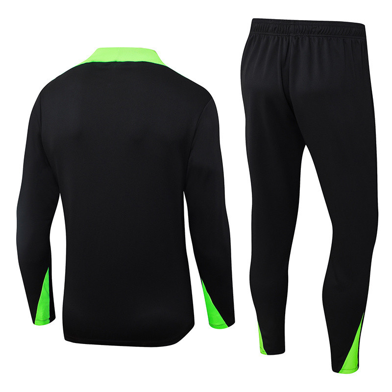 25-26 Brazil Black Half Pull Tracksuit (半拉链)