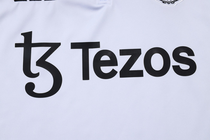 25-26 Man Utd White Half Pull Tracksuit(半拉链）
