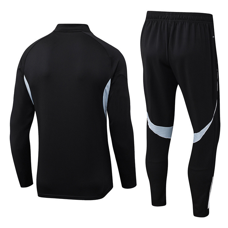 25-26 Algeria Black Half Pull Tracksuit (半拉链)
