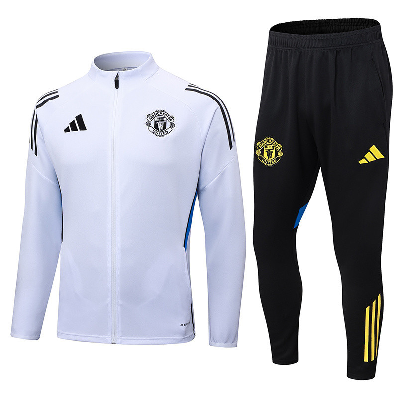 25-26 Man Utd White Jacket Tracksuit