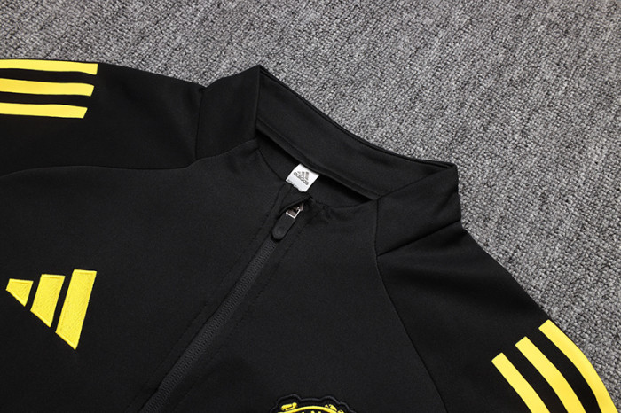 25-26 Man Utd Black Jacket Tracksuit