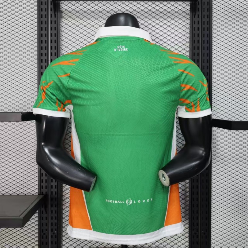 25-26 Ivory Coast Green Player Version Soccer Jersey