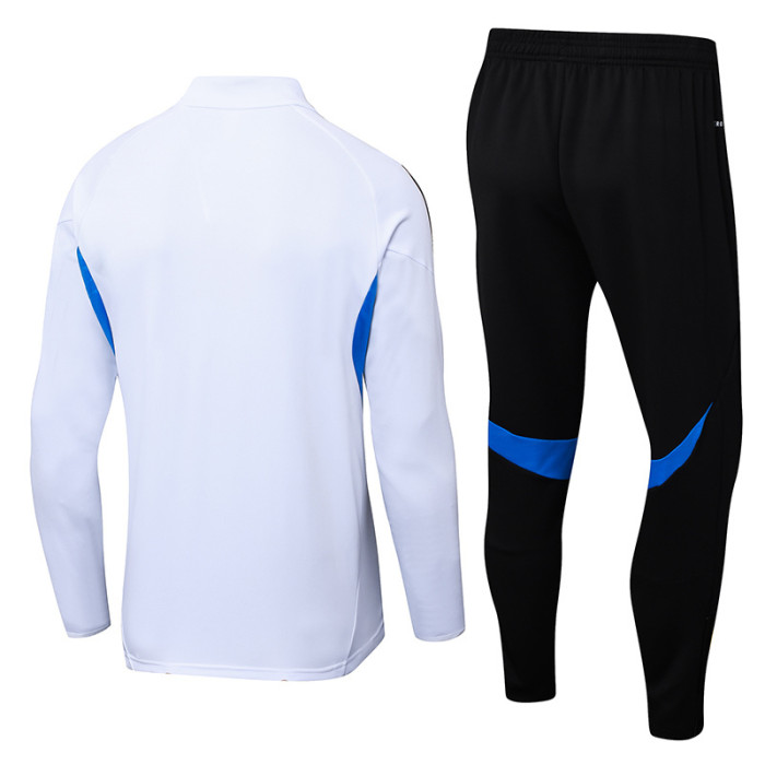 25-26 Man Utd White Half Pull Tracksuit(半拉链）