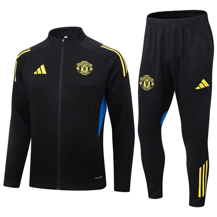 25-26 Man Utd Black Jacket Tracksuit