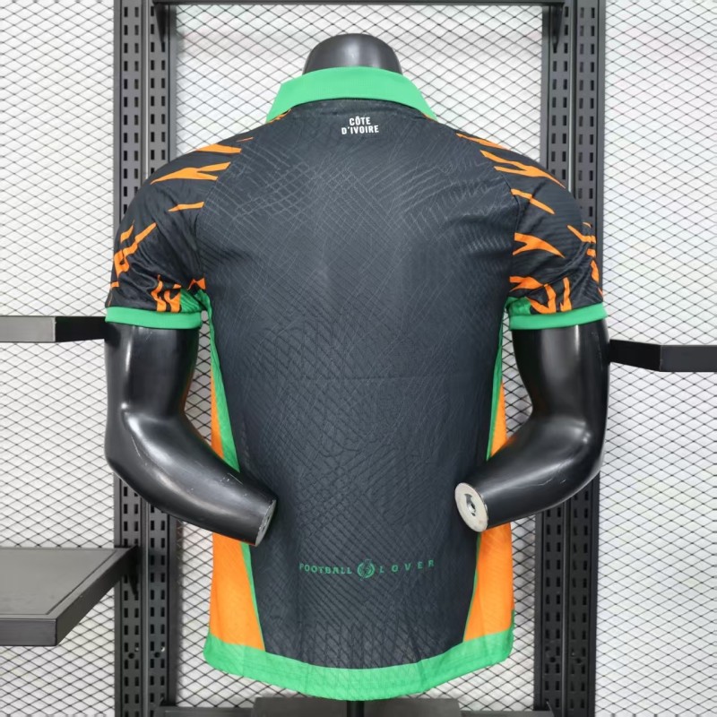 25-26 Ivory Coast Black Player Version Soccer Jersey