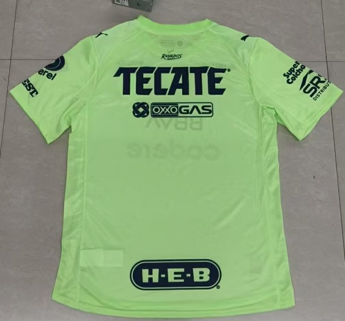 25-26 Monterrey Green Goalkeeper Fans Soccer Jersey