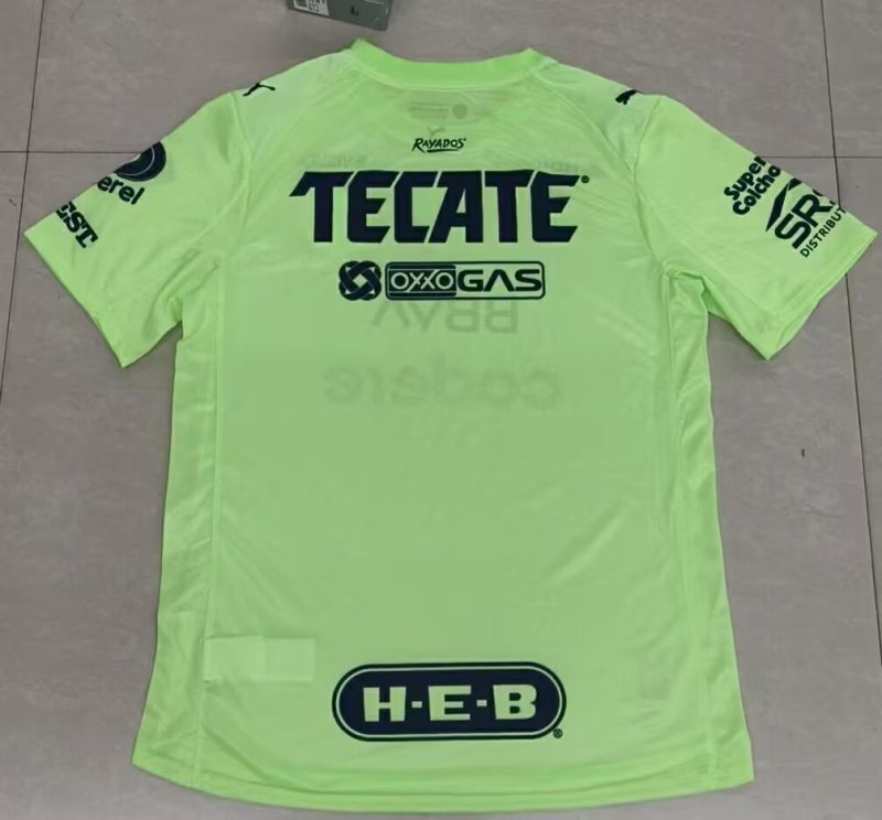 25-26 Monterrey Green Goalkeeper Fans Soccer Jersey
