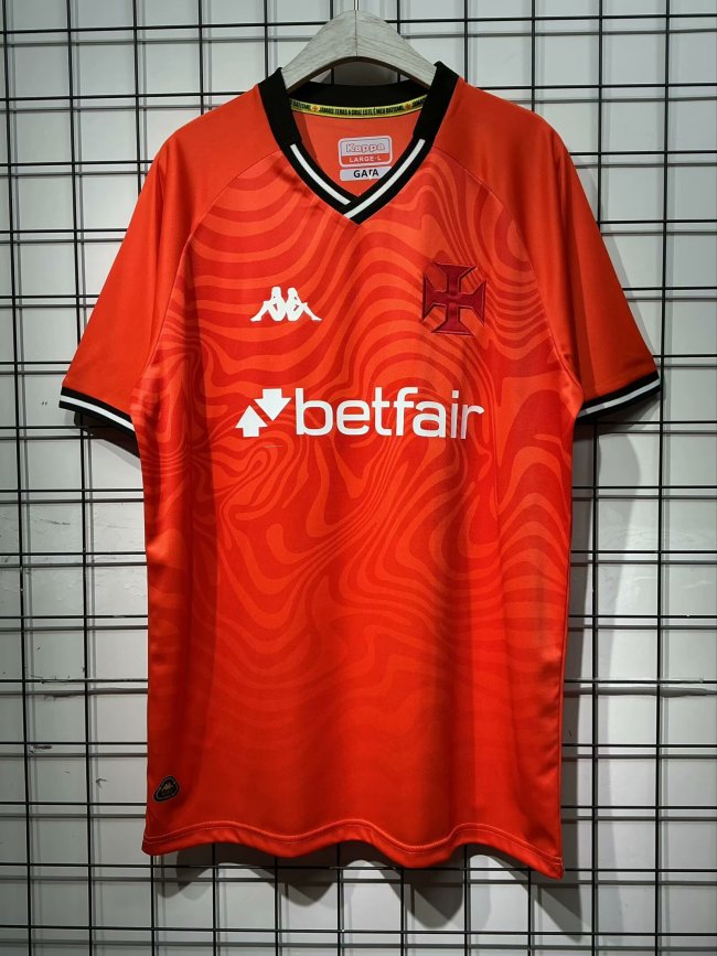 25-26 Vasco Red Goalkeeper Fans Soccer Jersey
