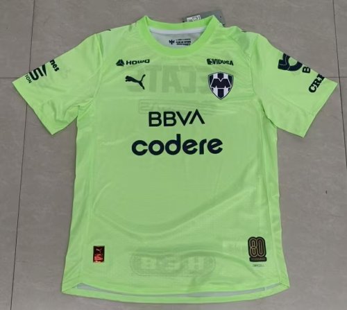 25-26 Monterrey Green Goalkeeper Fans Soccer Jersey