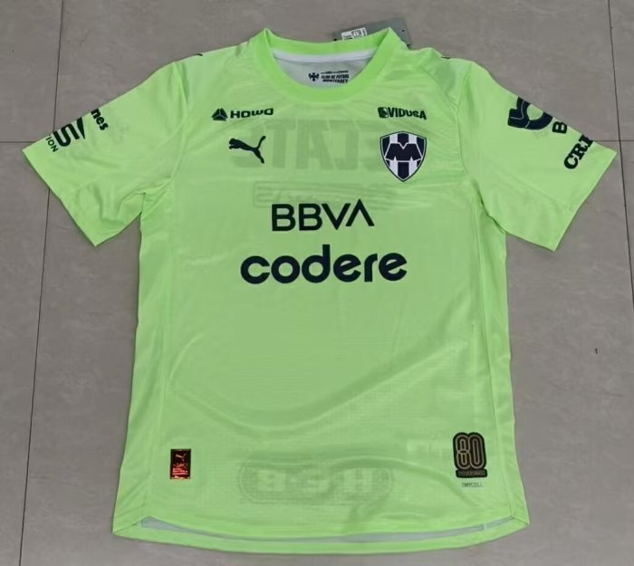 25-26 Monterrey Green Goalkeeper Fans Soccer Jersey