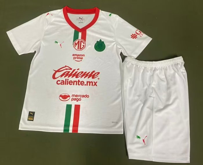25-26 Chivas Away Kids Soccer Jersey