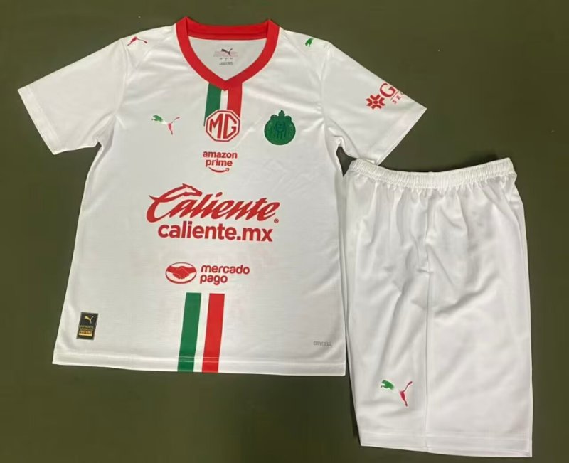 25-26 Chivas Away Kids Soccer Jersey
