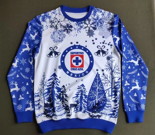 25-26 Cruz Azul Blue Christmas Sweatshirt