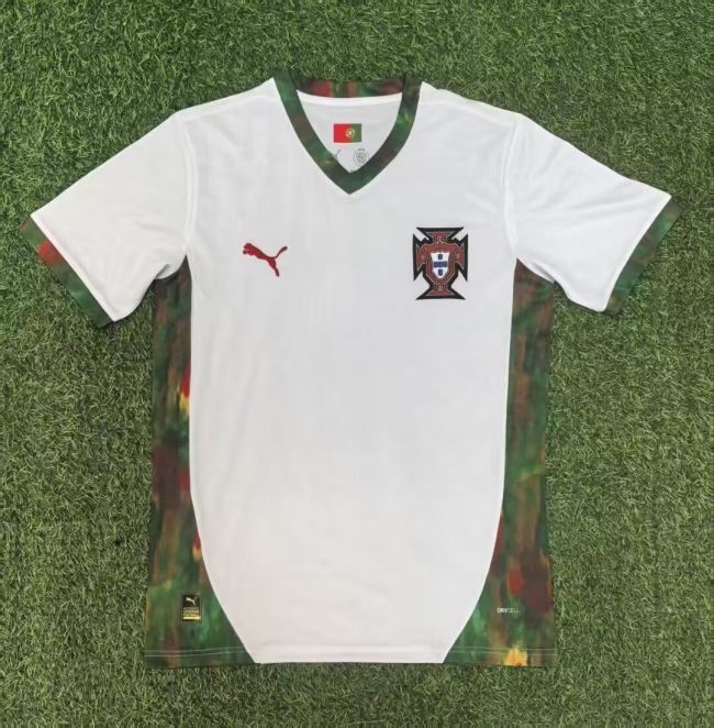 25-26 Portugal White Special Edition Fans Training Shirts
