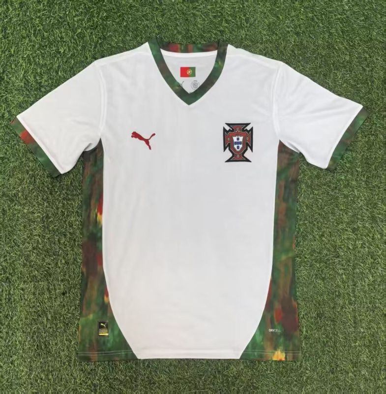 25-26 Portugal White Special Edition Fans Training Shirts