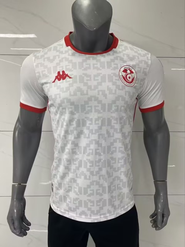 26-27 Tunisia Away Player Version Soccer Jersey