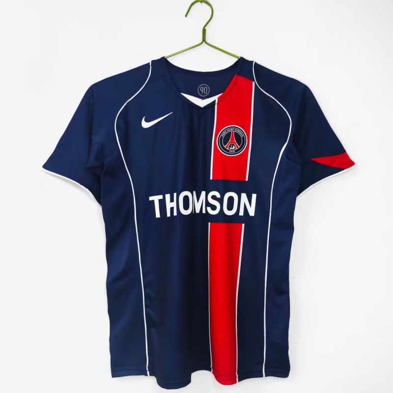 2004-05 PSG Paris Home Retro Soccer Jersey