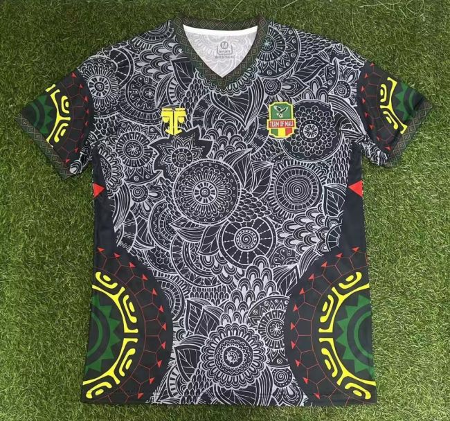 25-26 Mali Black Fans Soccer Jersey