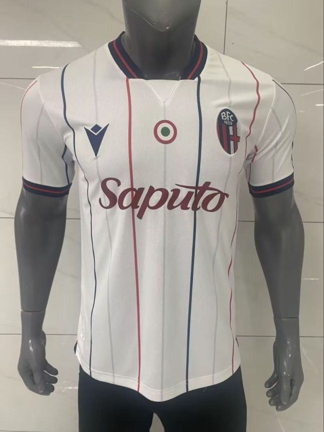 25-26 Bologna Away Player Version Soccer Jersey