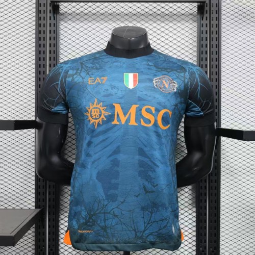 25-26 Napoli Halloween Blue Special Edition Player Version Soccer Jersey