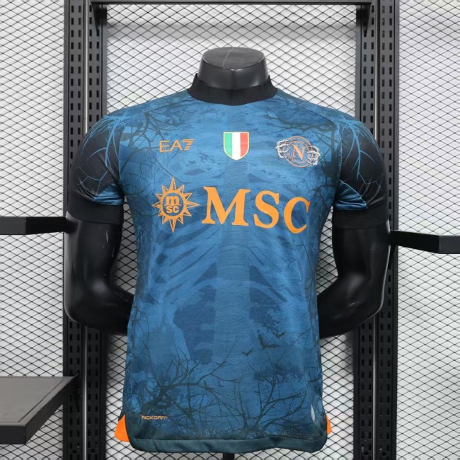 25-26 Napoli Halloween Blue Special Edition Player Version Soccer Jersey