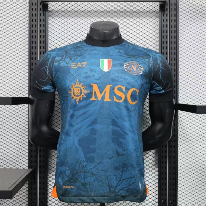 25-26 Napoli Halloween Blue Special Edition Player Version Soccer Jersey