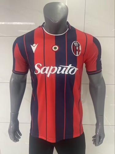 25-26 Bologna Home Player Version Soccer Jersey