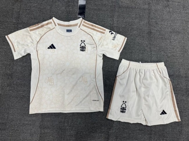 25-26 Nottingham Forest Away Kids Soccer Jersey