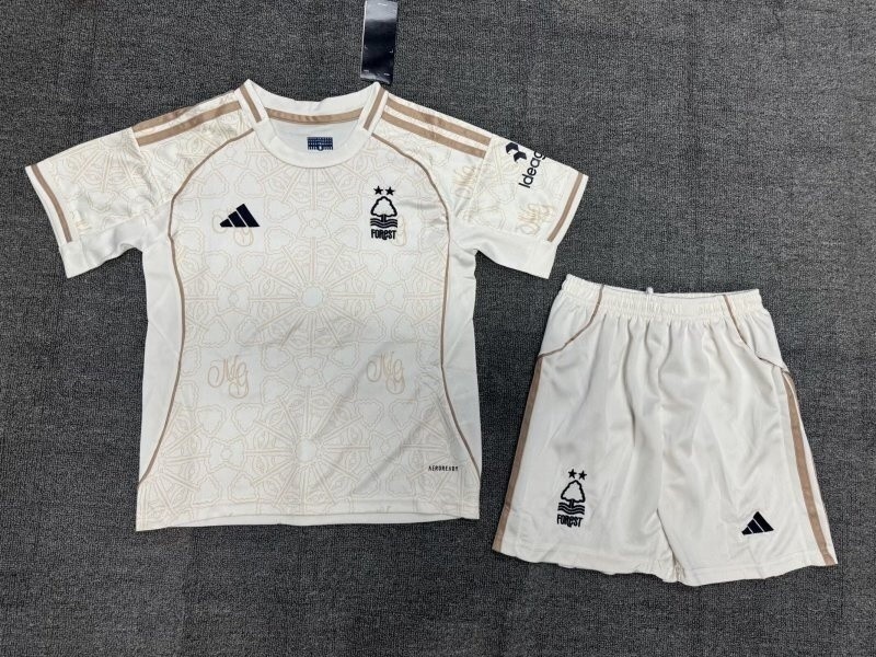 25-26 Nottingham Forest Away Kids Soccer Jersey