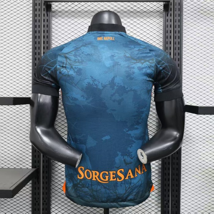 25-26 Napoli Halloween Blue Special Edition Player Version Soccer Jersey