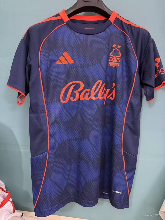 25-26 Nottingham Forest Second Away Fans Soccer Jersey