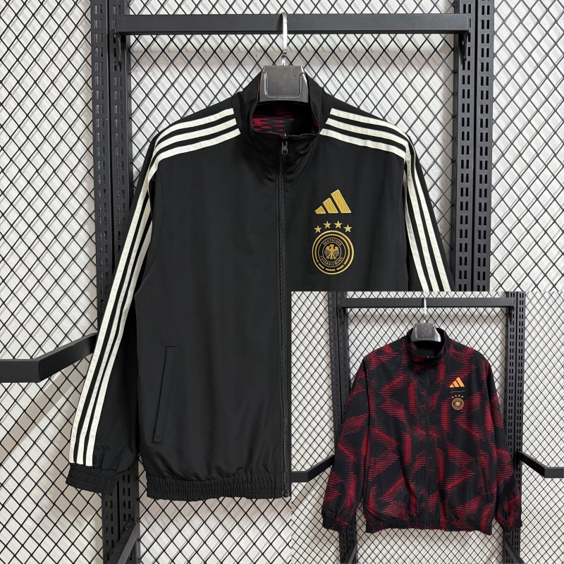 25-26 Germany Red & Black Double Sided Windbreaker (双面风衣)