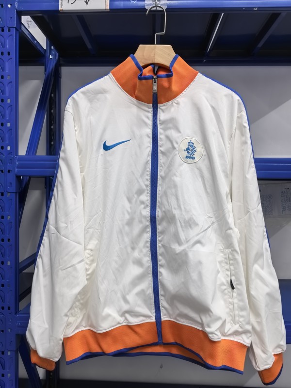 2010-2011 Netherlands White Retro Windbreaker