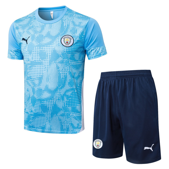 25-26 Man City Light blue Training Short Suit