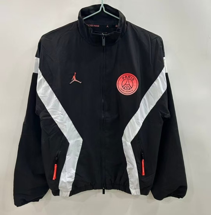 25-26 PSG Black Windbreaker