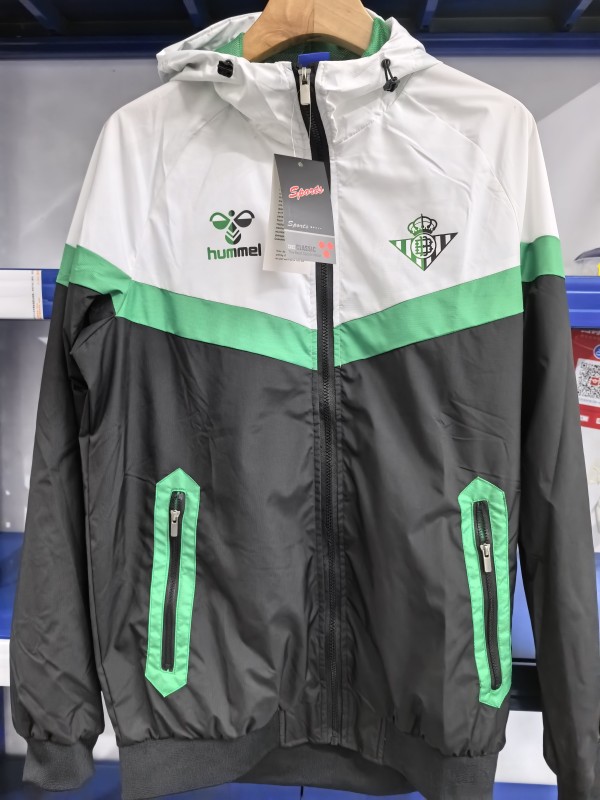 25-26 Real Betis Black&White Windbreaker