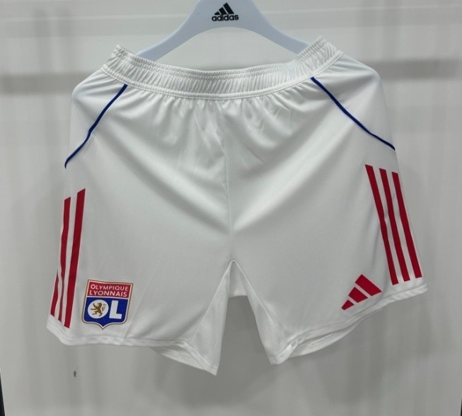 25-26 Lyon Home White Player Version Shorts Pants