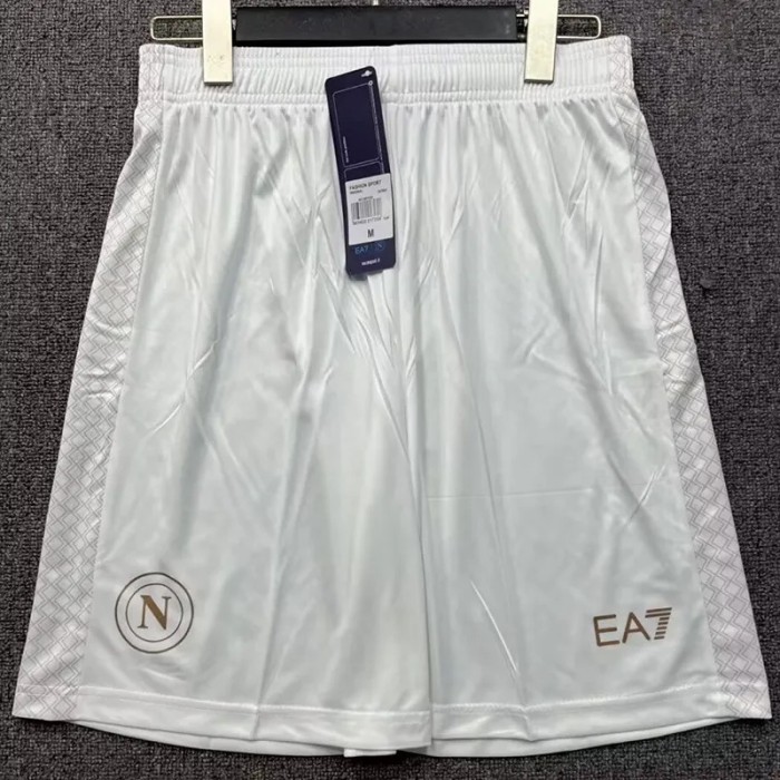 25-26 Napoli Away White Shorts Pants
