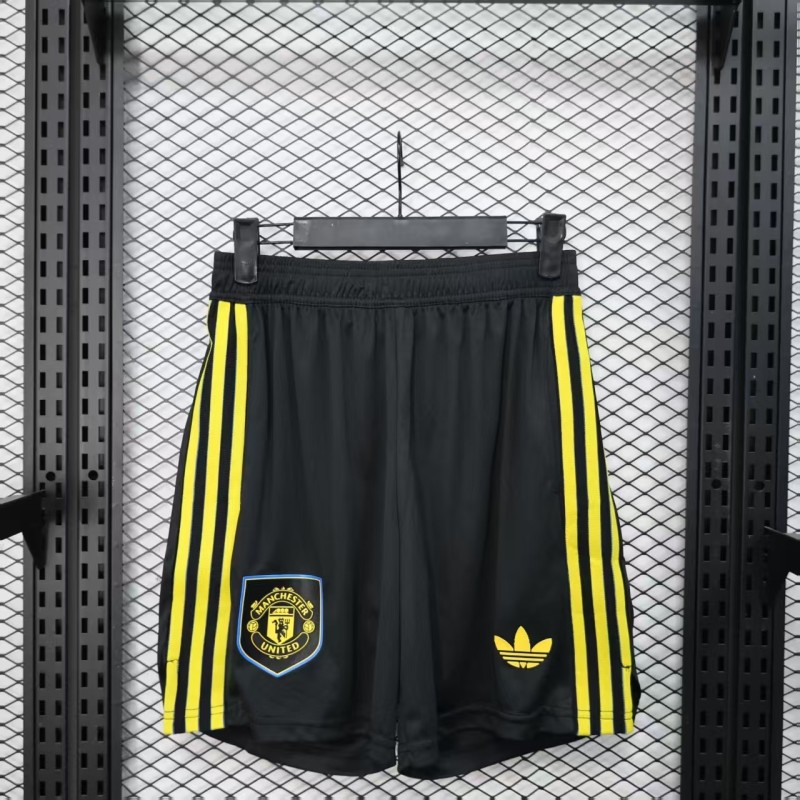 25-26 Man Utd Black Player Version Shorts Pants