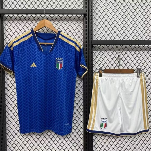 26-27 Italy Home Kids Soccer Jersey