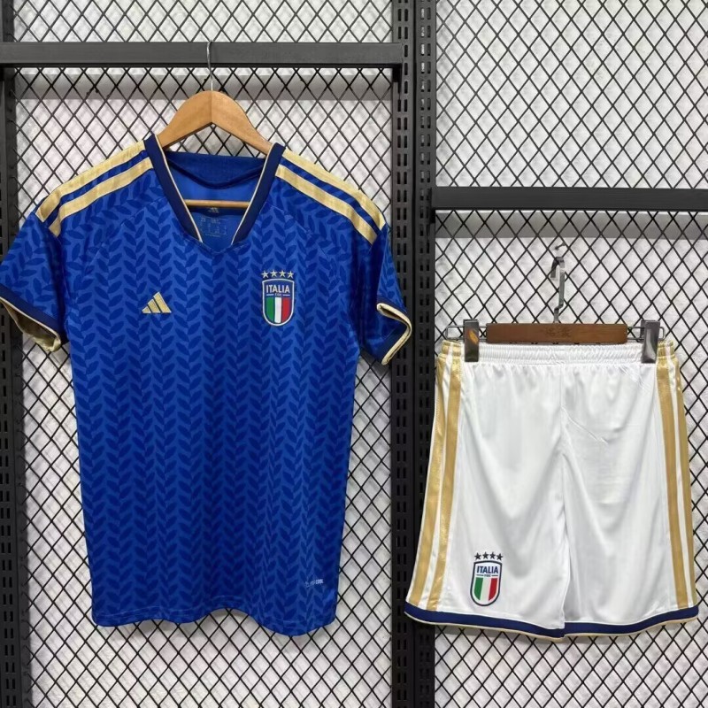 26-27 Italy Home Kids Soccer Jersey