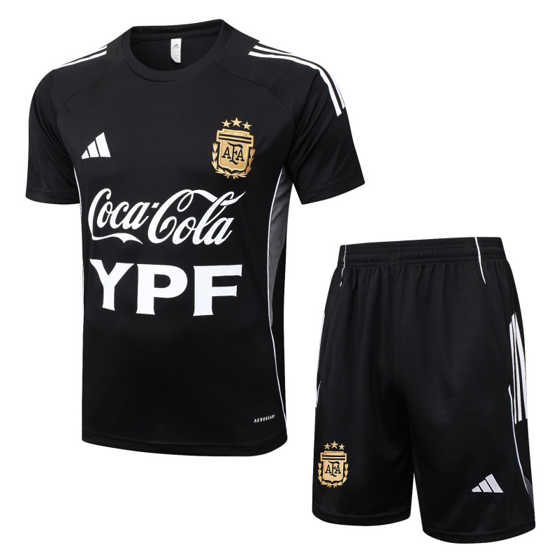 25-26 Argentina Black Training Short Suit