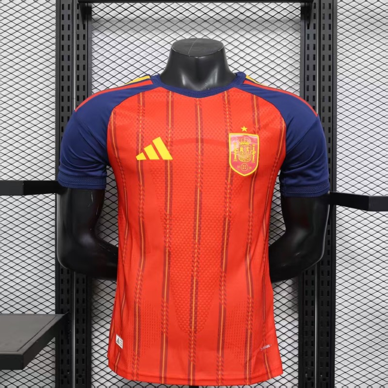 26-27 Spain Home Player Version Soccer Jersey