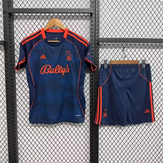25-26 Nottingham Forest Second Away Kids Soccer Jersey