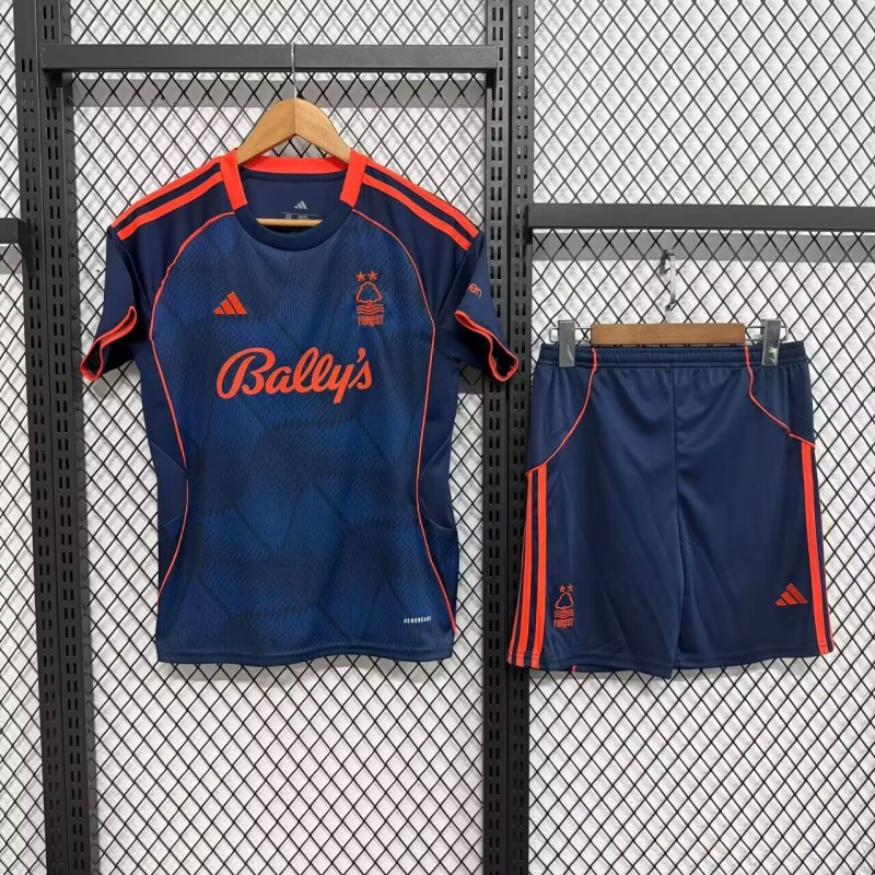 25-26 Nottingham Forest Second Away Kids Soccer Jersey