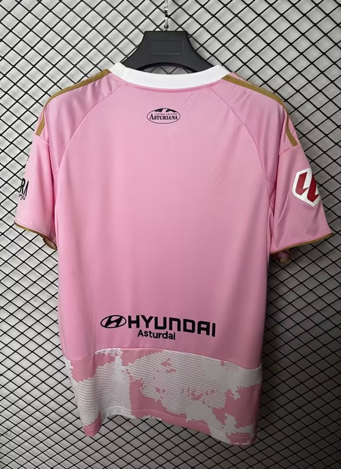 25-26 Real Oviedo Pink Fans Soccer Jersey