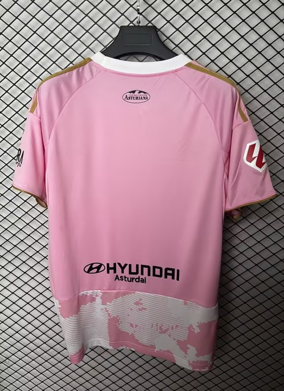 25-26 Real Oviedo Pink Fans Soccer Jersey