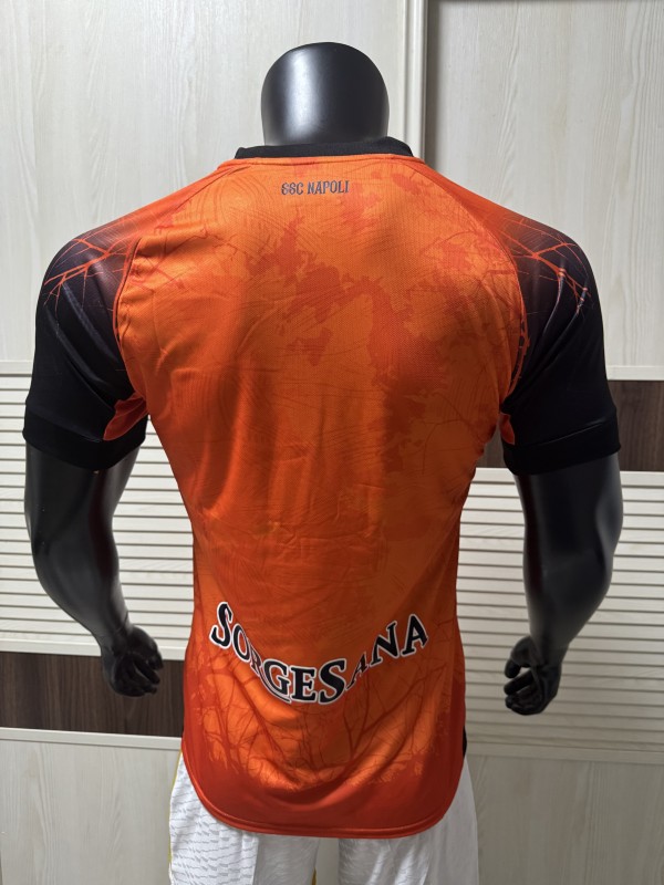 25-26 Napoli Halloween Orange Special Edition Player Version Soccer Jersey