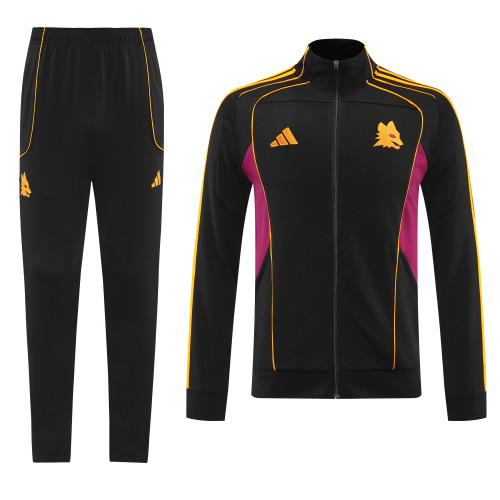 25-26 Roma Black Jacket Tracksuit